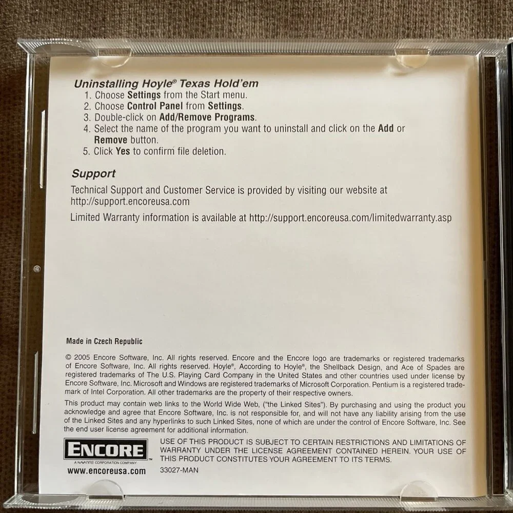 Hoyle Texas Hold ‘Em (PC, 2005)